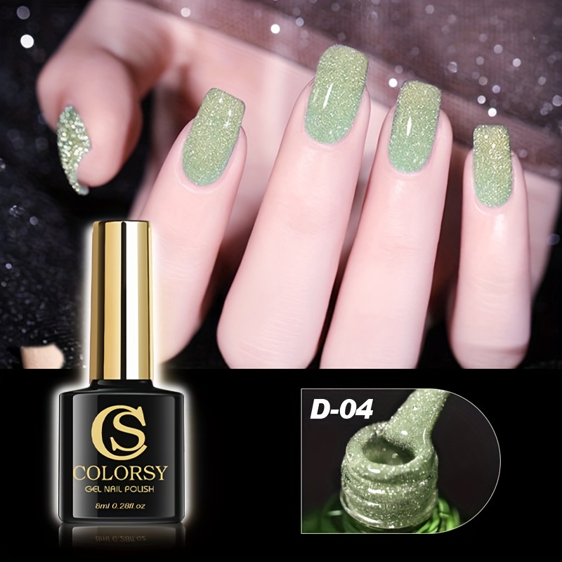 6 Colors Reflective Glitter Gel Nail Polish