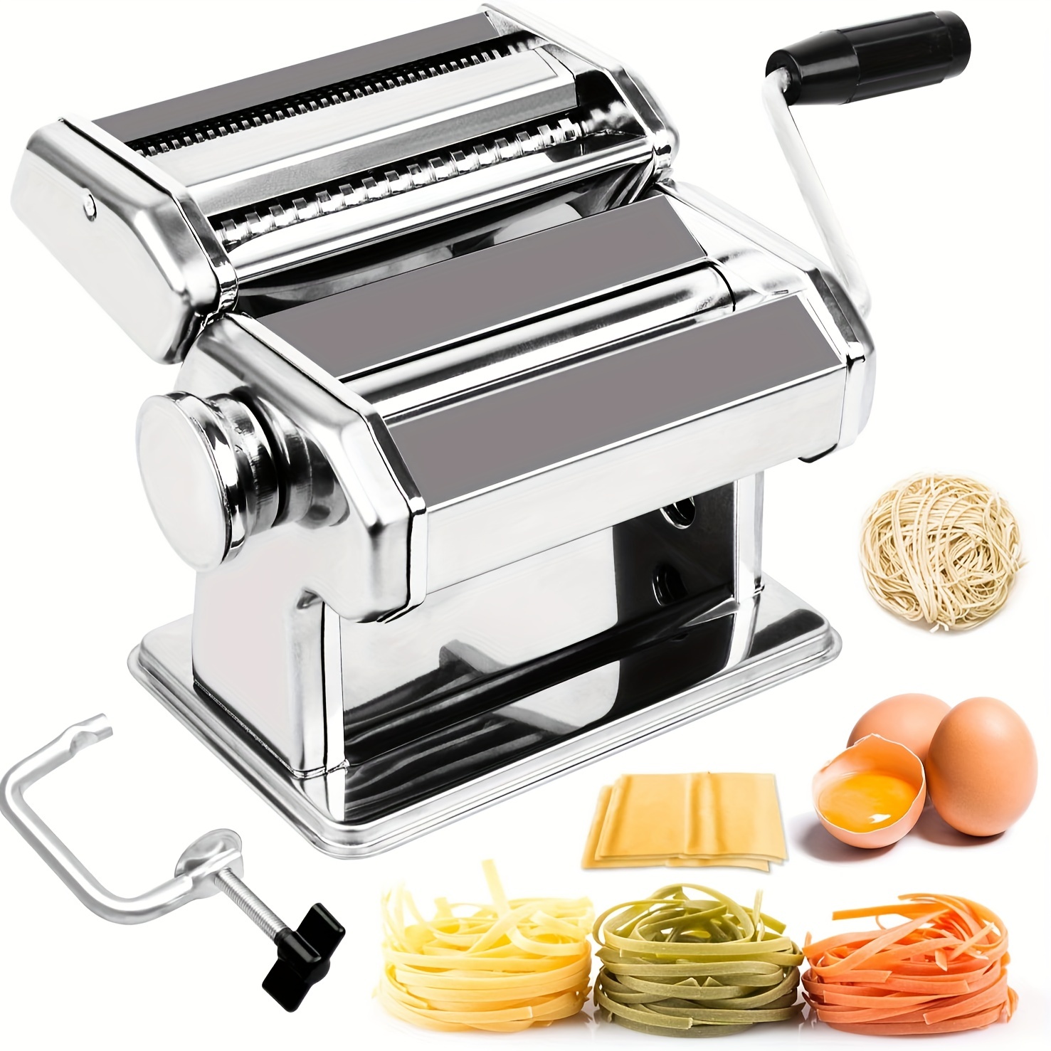 Pasta Maker Machine Pasta Maker Machine Hand Cranked Press - Temu