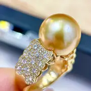 french romantic style ring 18k gold plated paved shining zirconia symbol of beauty and elegance match daily outfits party accessory details 0