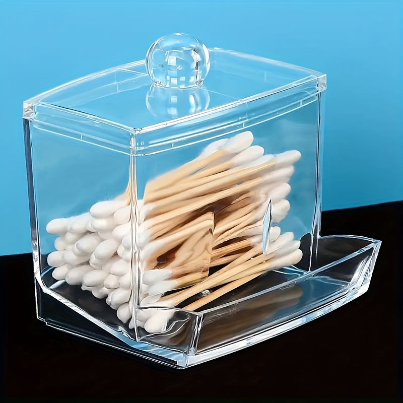 Plastic Toothpick Box Swab Pads Holder Qtip Buds Ball - Temu