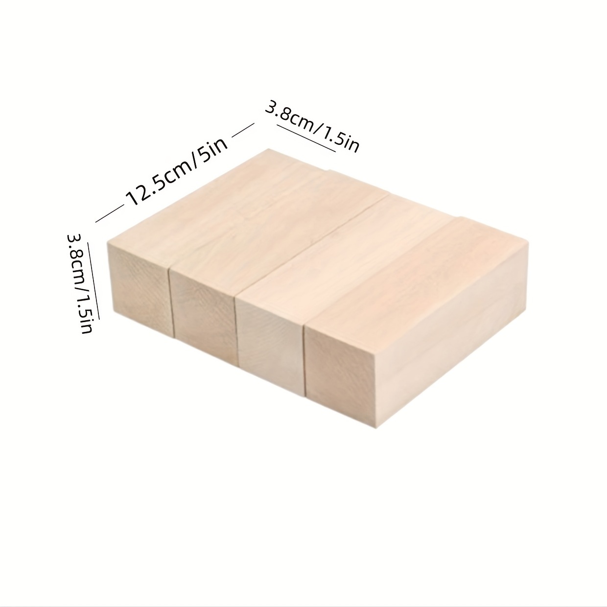 8 Pack Unfinished Basswood Carving Blocks Kit, 4 x 2 x 2 Inch Unfinished  Bass Wood Whittling Soft Wood Carving Block Set for Kids Adults Wood  Carving