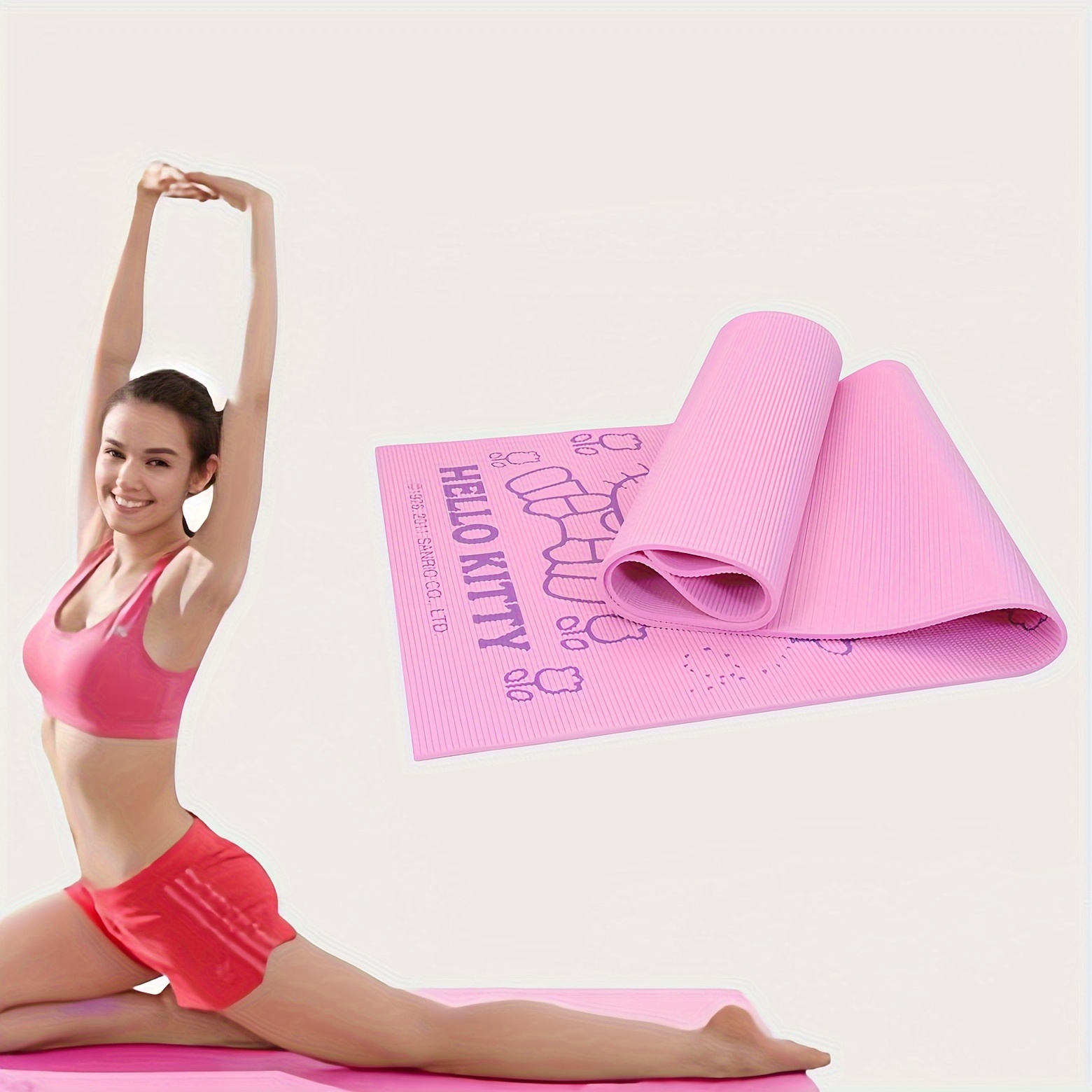 Hello Kitty pink & orange exercise yoga mat