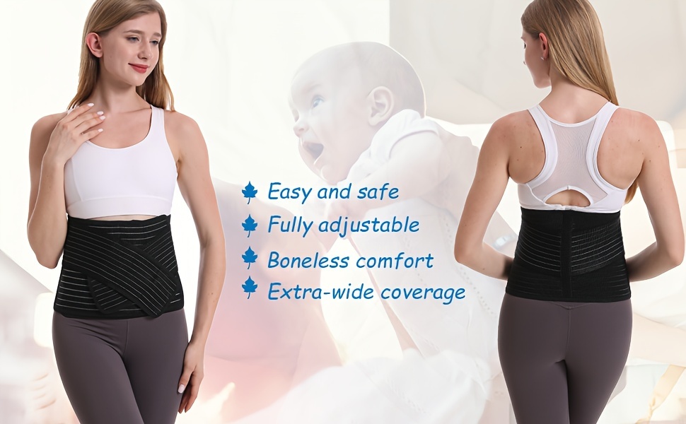 Everyday Medical Post Surgery Abdominal Binder - with Bamboo Charcoal  Accelerate Healing and Reduce Swelling After C-Section, Abdomen Surgeries,  Tummy