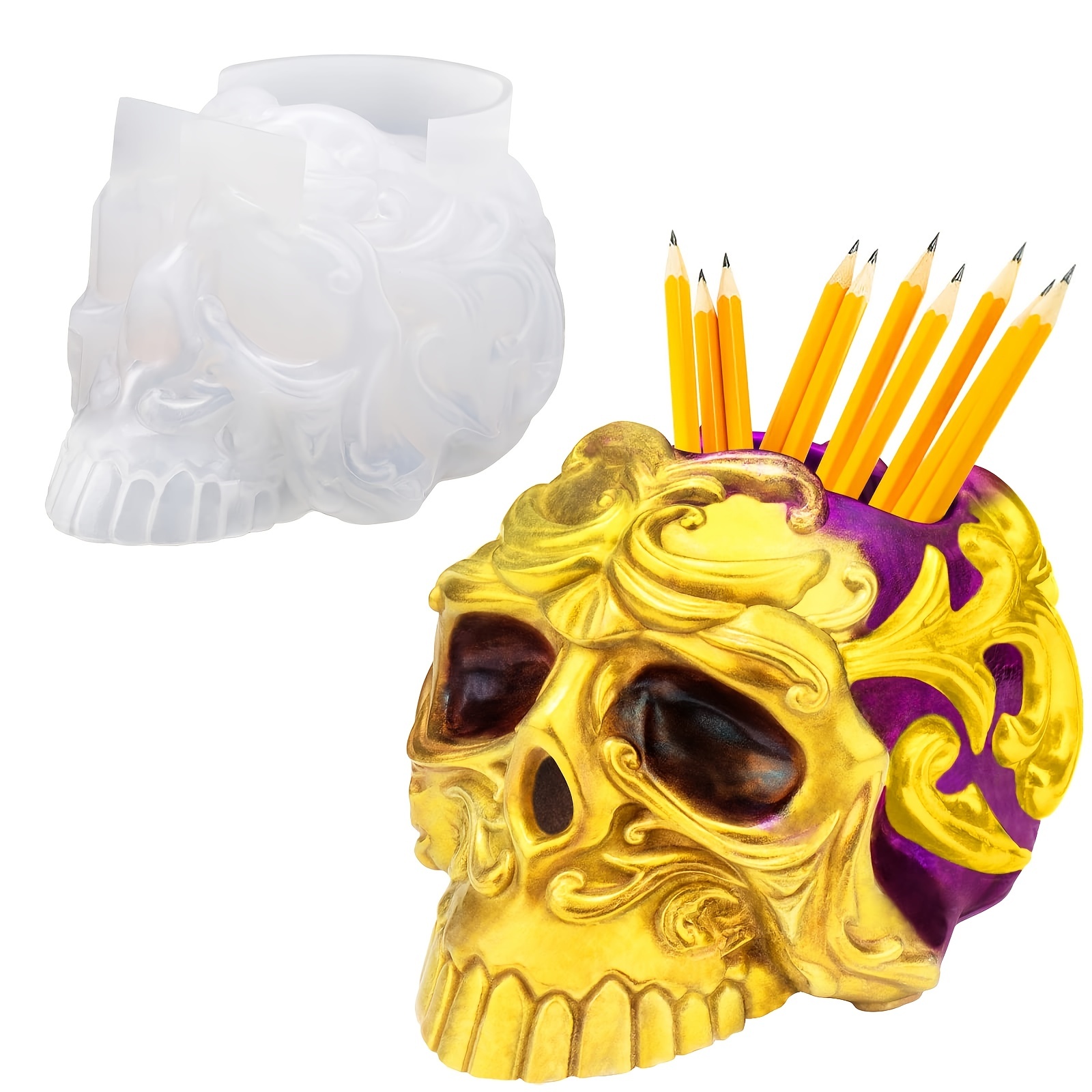 How to Make a DIY Skull Mold - Hazel + Gold Designs