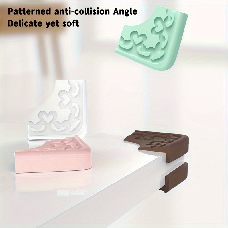 Vintage Pattern Silicone Rubber Anti collision Angle Table - Temu