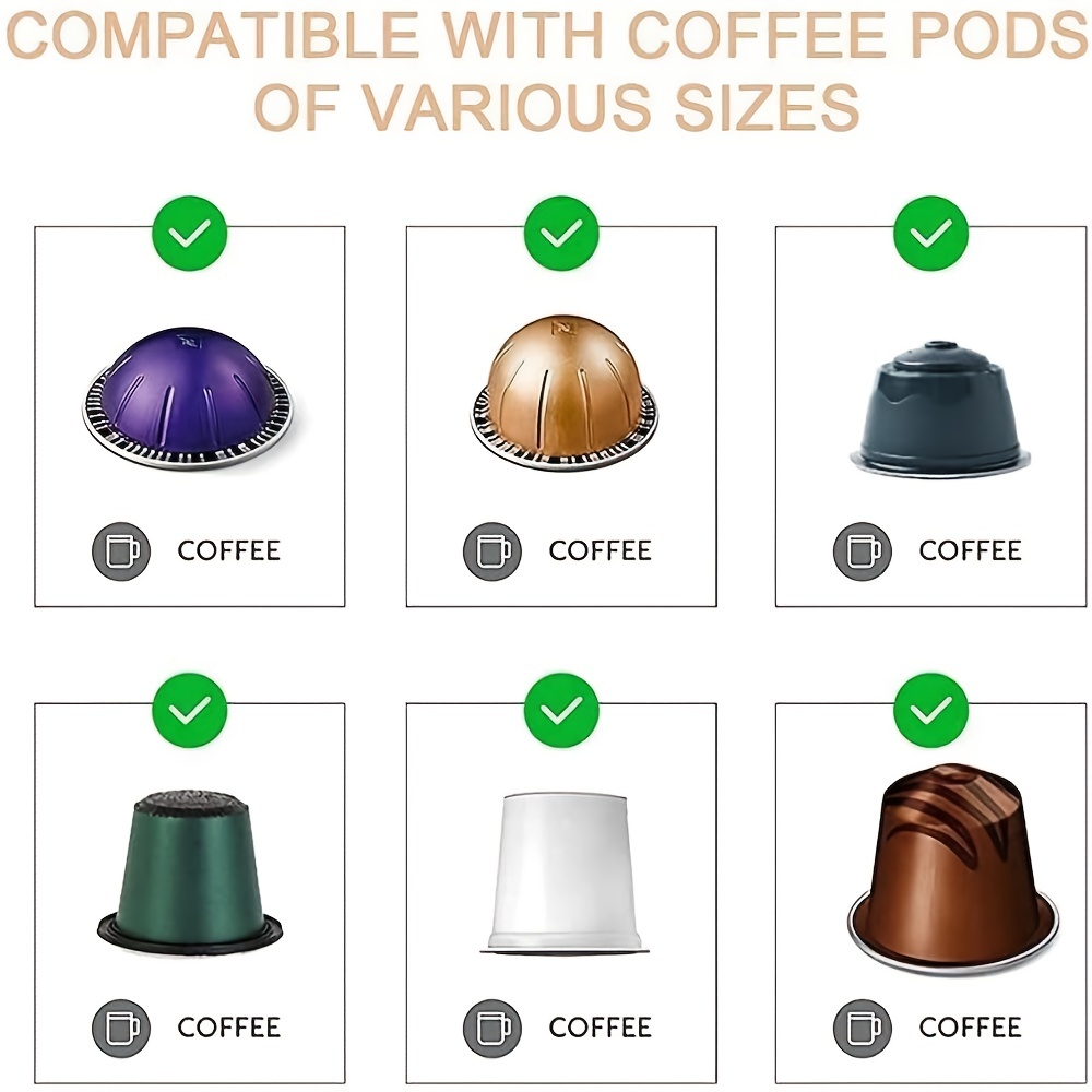 1 soporte para cápsulas de café apto para Nespresso Dolce Gusto Vertuoline  para K-Cup cualquier cápsulas de café estante de almacenamiento de cápsulas