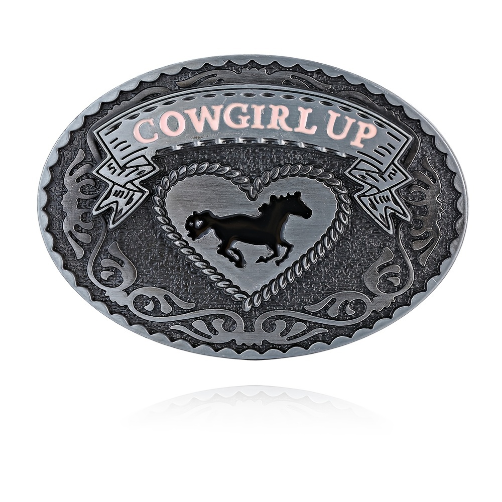 Cowgirl Belt Buckle - Cowgirls Up - Find Cowgirls Horse Rodeo Riders Western  Belt Buckles!