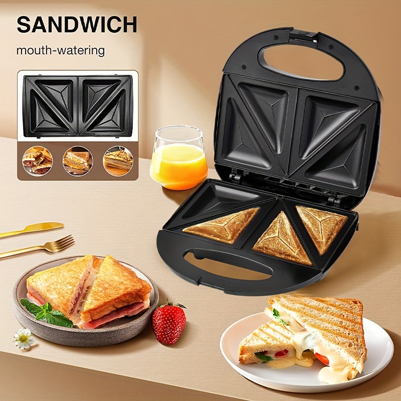 750W Sanduchera Sanduches Maker Tostadora De Pan Sandwichera Electrica  Sanwiches