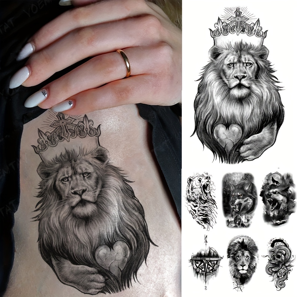Tattoo uploaded by Michelle Greimelmaier • Beautiful sketch lion by my  beautiful Incfluencer Denise 😘 #liontattoo #sketchtattoo #lion #sketch •  Tattoodo