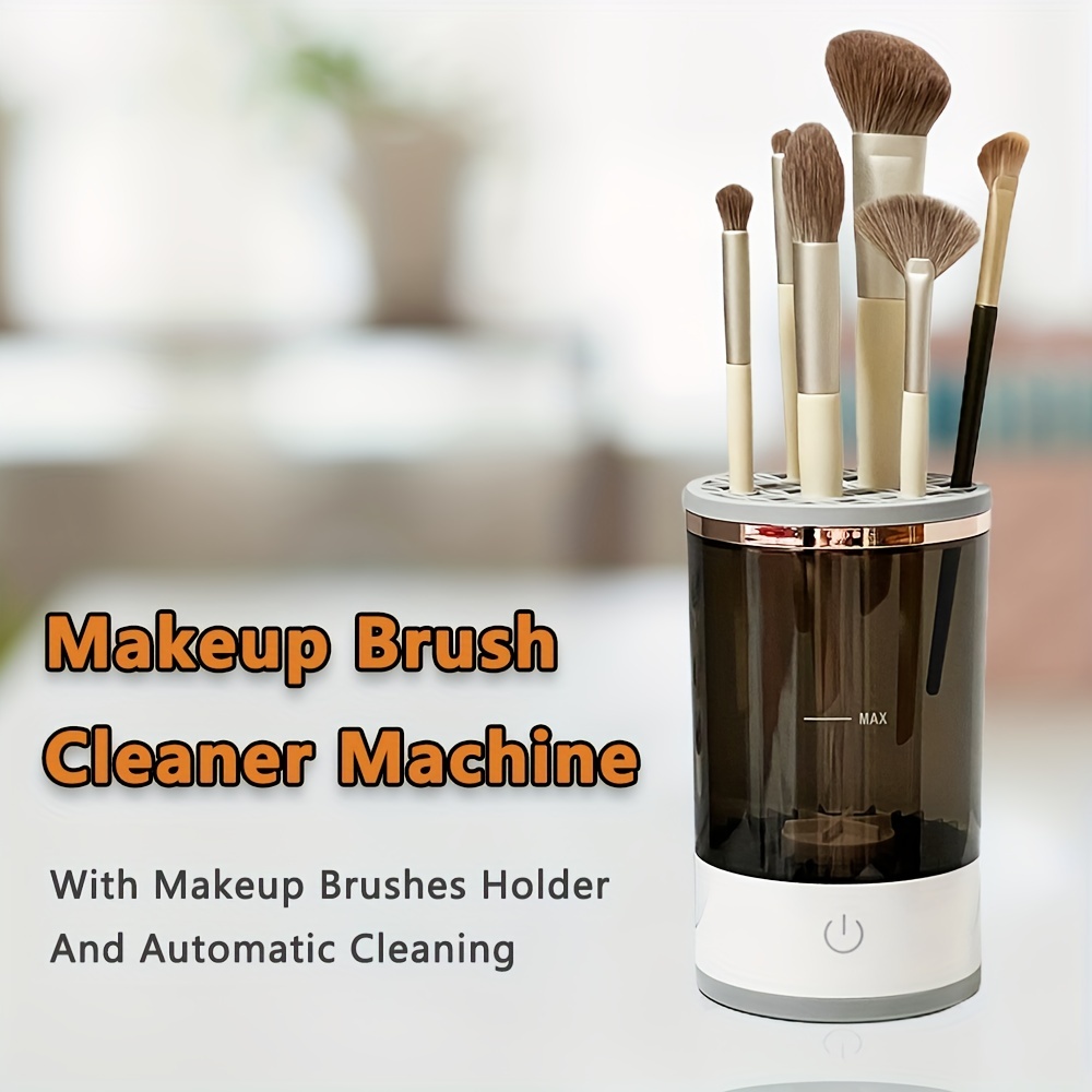 Usb Rechargeable Makeup Brush Cleaner And Dryer Machine With - Temu