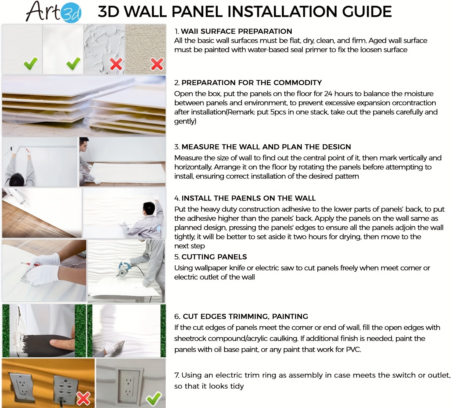  MIX3D Panel de pared 3D para decoración de pared interior,  paneles de pared con textura de estrella de PVC para sala de estar,  dormitorio, oficina, vestíbulo, hotel, blanco, 19.7 x 19.7