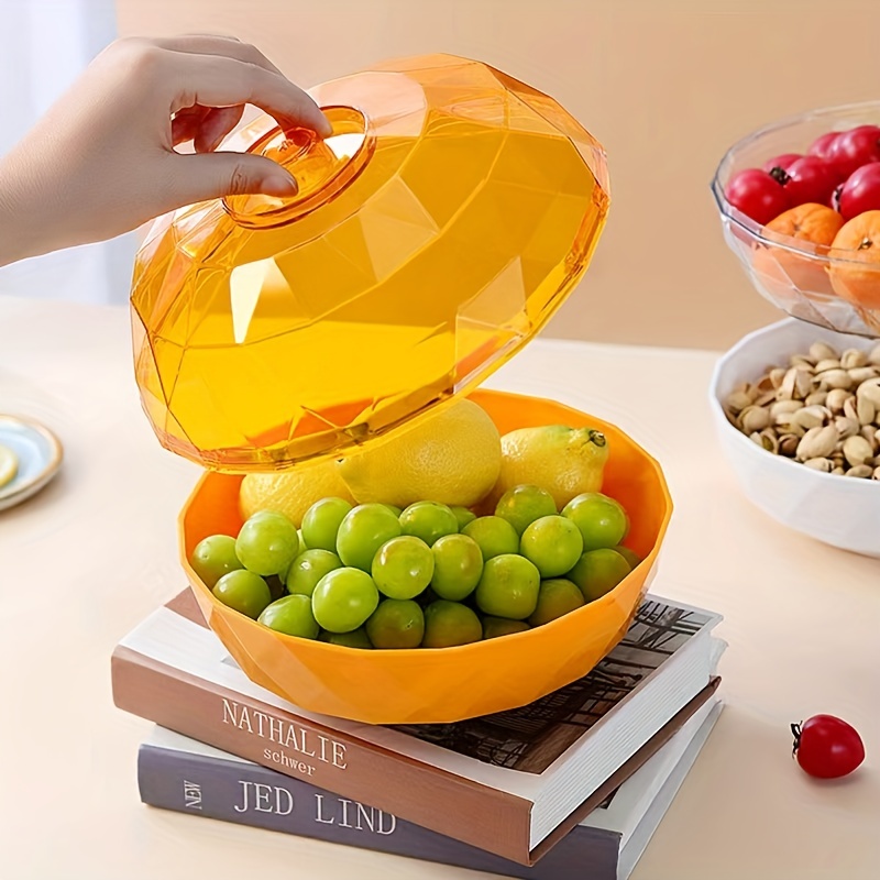 Vintage Tupperware Divided Snack and Veggie Tray Dish With Lid