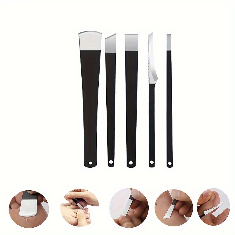 2pcs Stainless Steel Foot Callus Reomver Knife Foot Dead Skin Remover Toe  Nail Shaver Feet Pedicure Knife Foot Callus Rasp Foot Care Tool