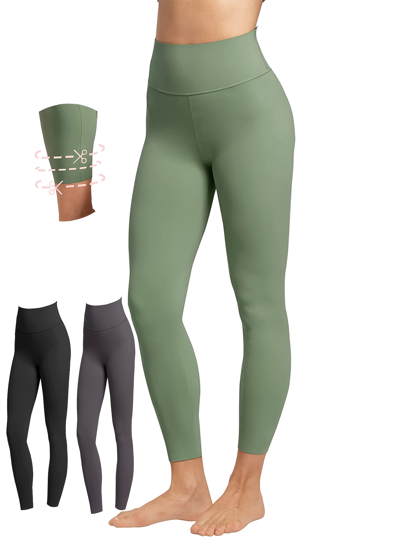 High-Waist Sweat Absorption Yoga Leggings - Buttery Soft and Stretchy