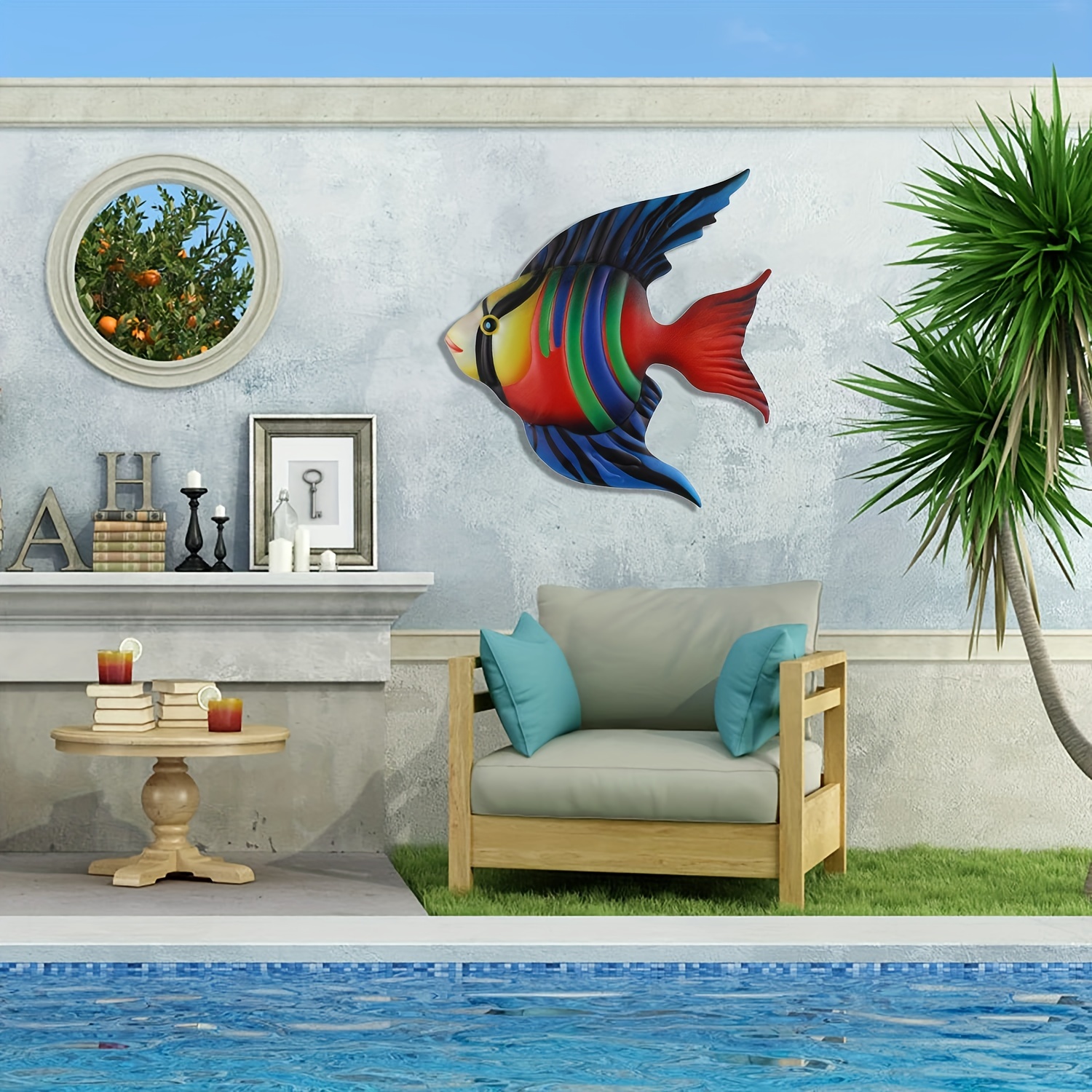 Creative Metal Fish Wall Art Decor Vivid Colorful Metal Fish - Temu