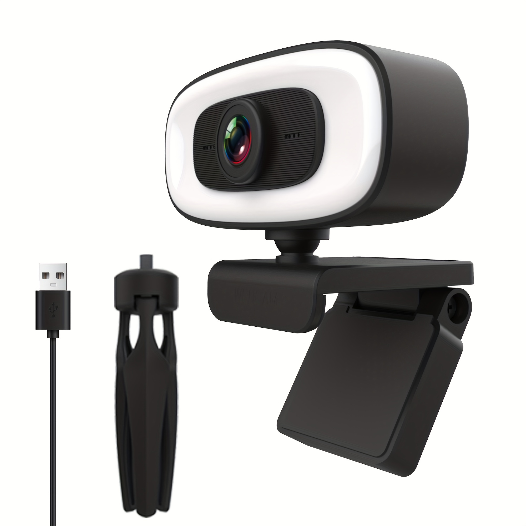Generic - Caméra Web HD 1080p, webcam USB pour ordinateur PC avec  microphone, caméra vidéo Full HD pour ordinateur portable, écran large 110  degrés, webcam Pro Streaming pour enregistrement, appels, conférences, jeux  