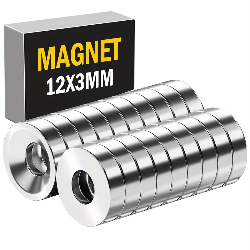 

20pcs Super Strong Neodymium Magnets With Hole - Perfect For Tool & Workplace Organization!