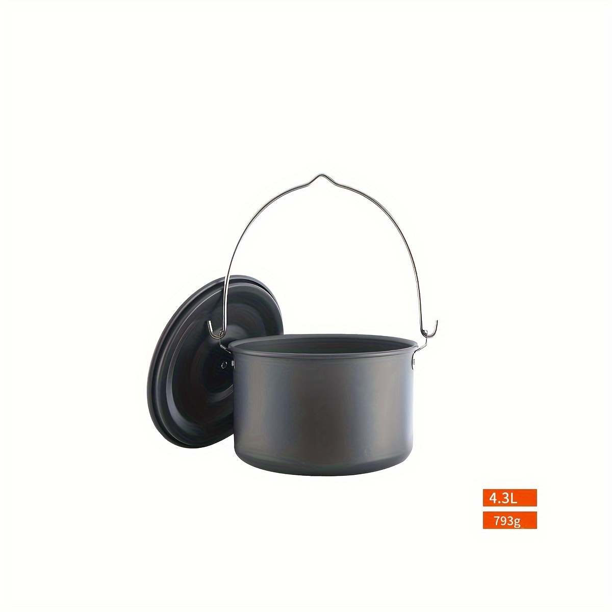 Cast Iron Camping Pot Dutch Oven Pot With Lid Cooking Pot - Temu