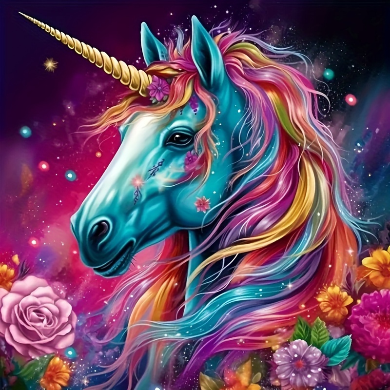 Diamond Painting for Beginners - How to Paint a Unicorn with Diamonds - 5D  Crystals, Beads, Dotz 