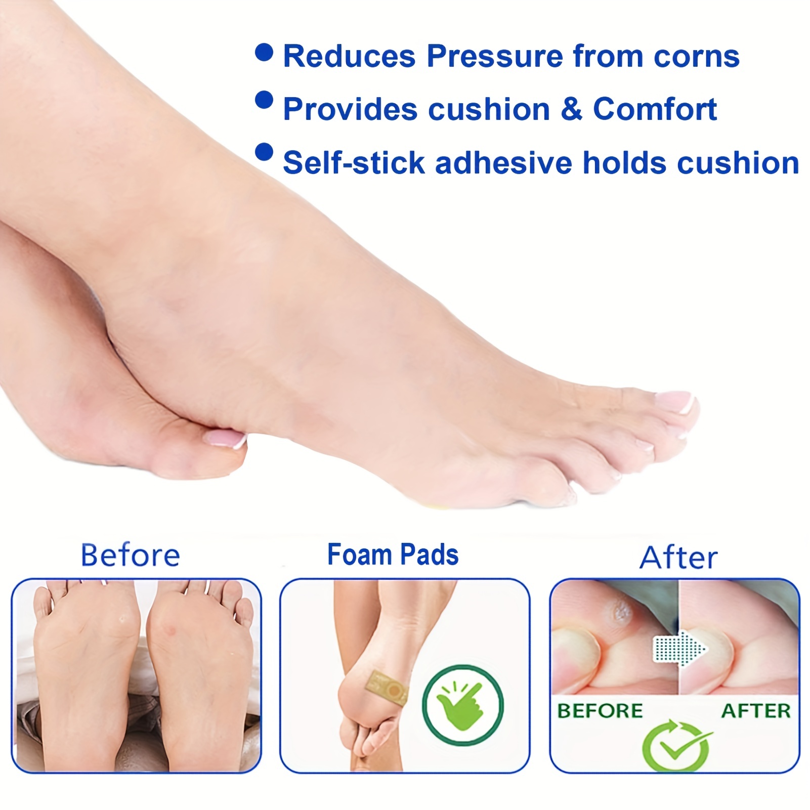 12 Patch Corn Sticker Callus Foot Cushion, Foot Corn Remover Pads