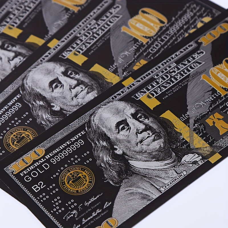 10pcs One Million Dollar Bills, Colored Gold Plated Bill Notes for Decor  Bring Good Lucky, Figures -  Canada