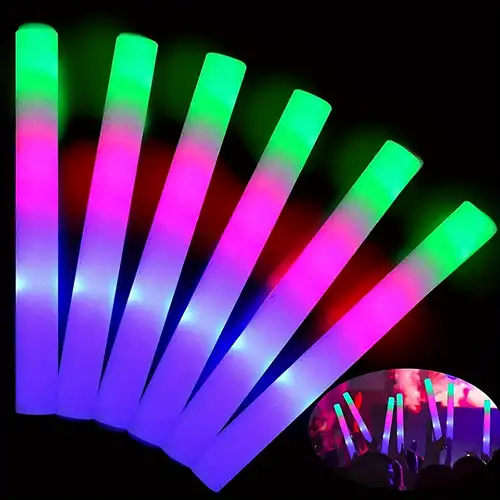 Comprar 100 Uds 7 barras luminosas de colores barras de luz pulsera de luz  fluorescente brillante