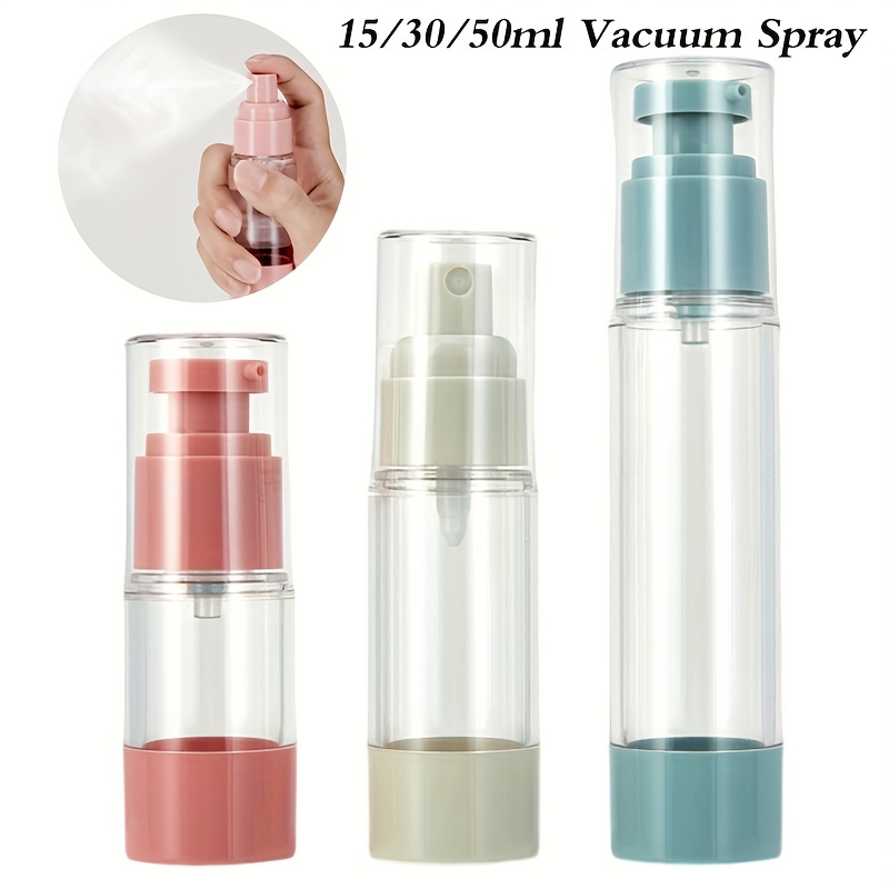 Flacone Per Lozione Spray Sottovuoto, Flacone Per Pompa A Pressione  Ricaricabile, Contenitore Per Dispenser Di Campioni Di Trucco Vuoto Da 15/ 30/50 Ml, Flacone Airless Per Crema Viso Accessori Da Viaggio - Temu Italy