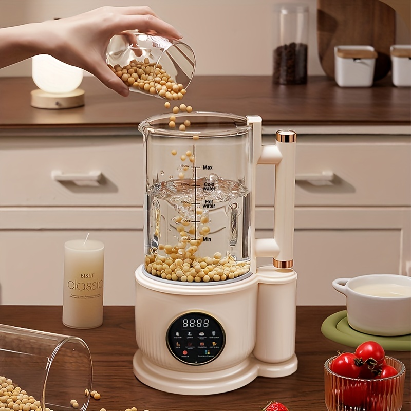 High Boron Glass Bass Blender, Home Heating Automatic Soybean Milk Machine  Food Supplement Machine Mute Multi-functional Electromechanical Electric  Kettle Electric Kettle Coffee Pot With Soundproof Cover Large Capacity For  With 2-8 Persons 