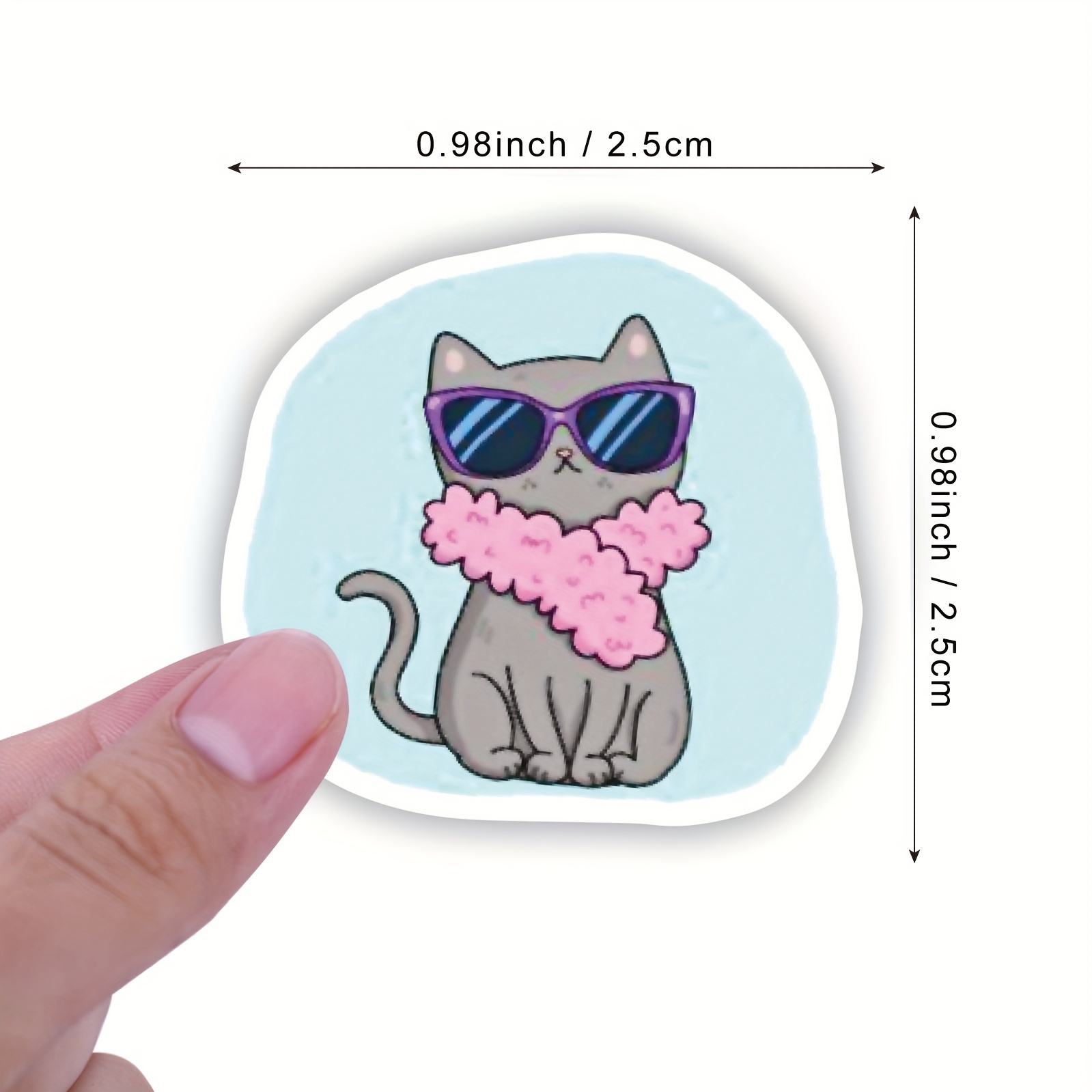 Cute Cat Stickers For Water Bottles Gift For Kids Teen - Temu