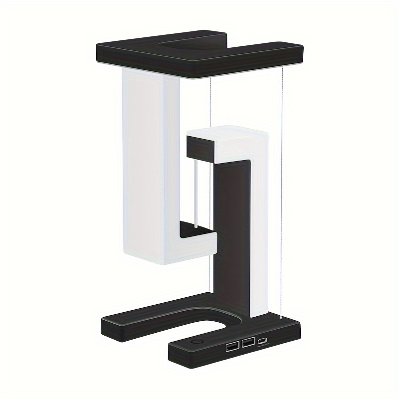 Floating square black on sale modern table lamp