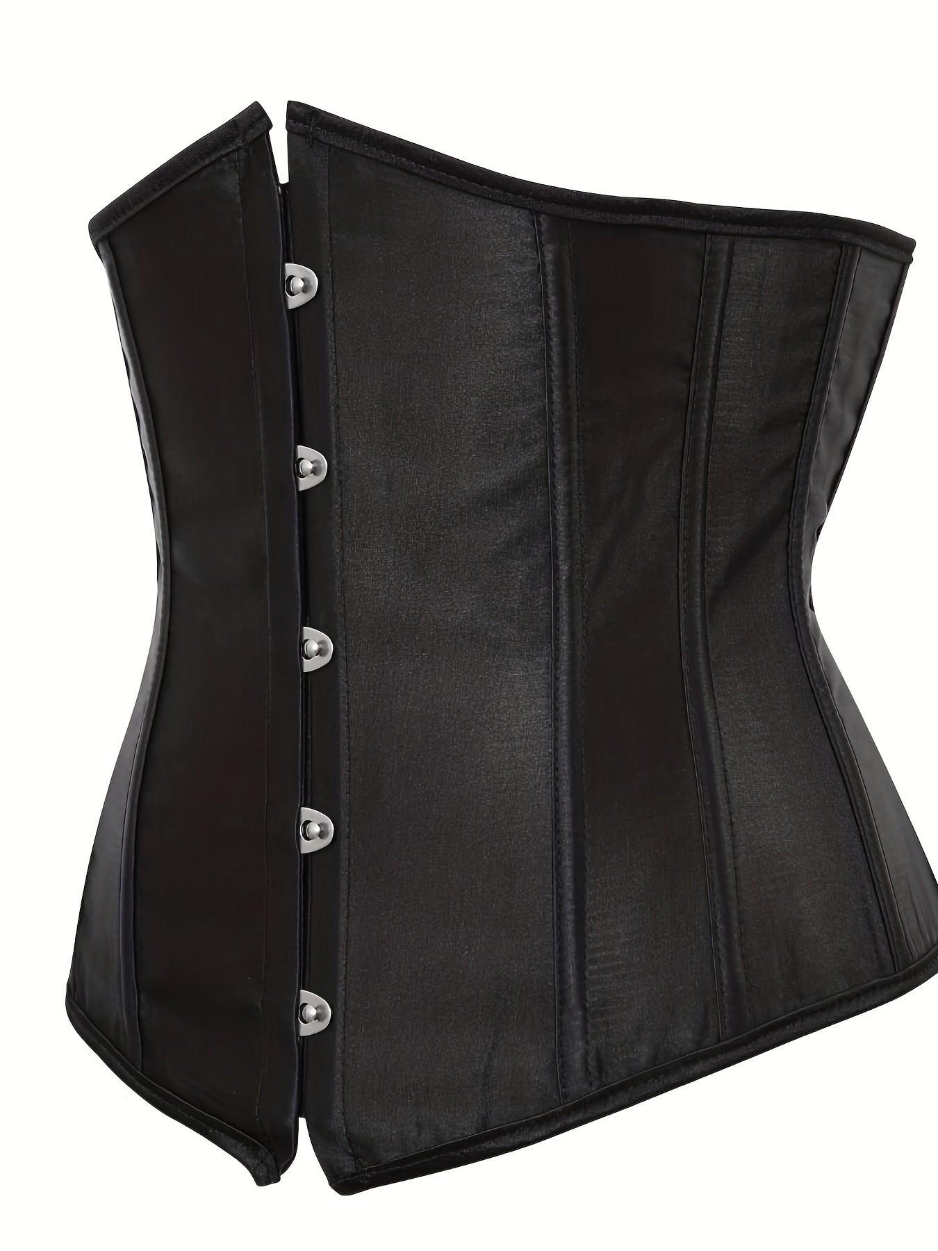 Fast Slim Waist 3-7 Inches Genuine Black Leather Corsett Plus Size
