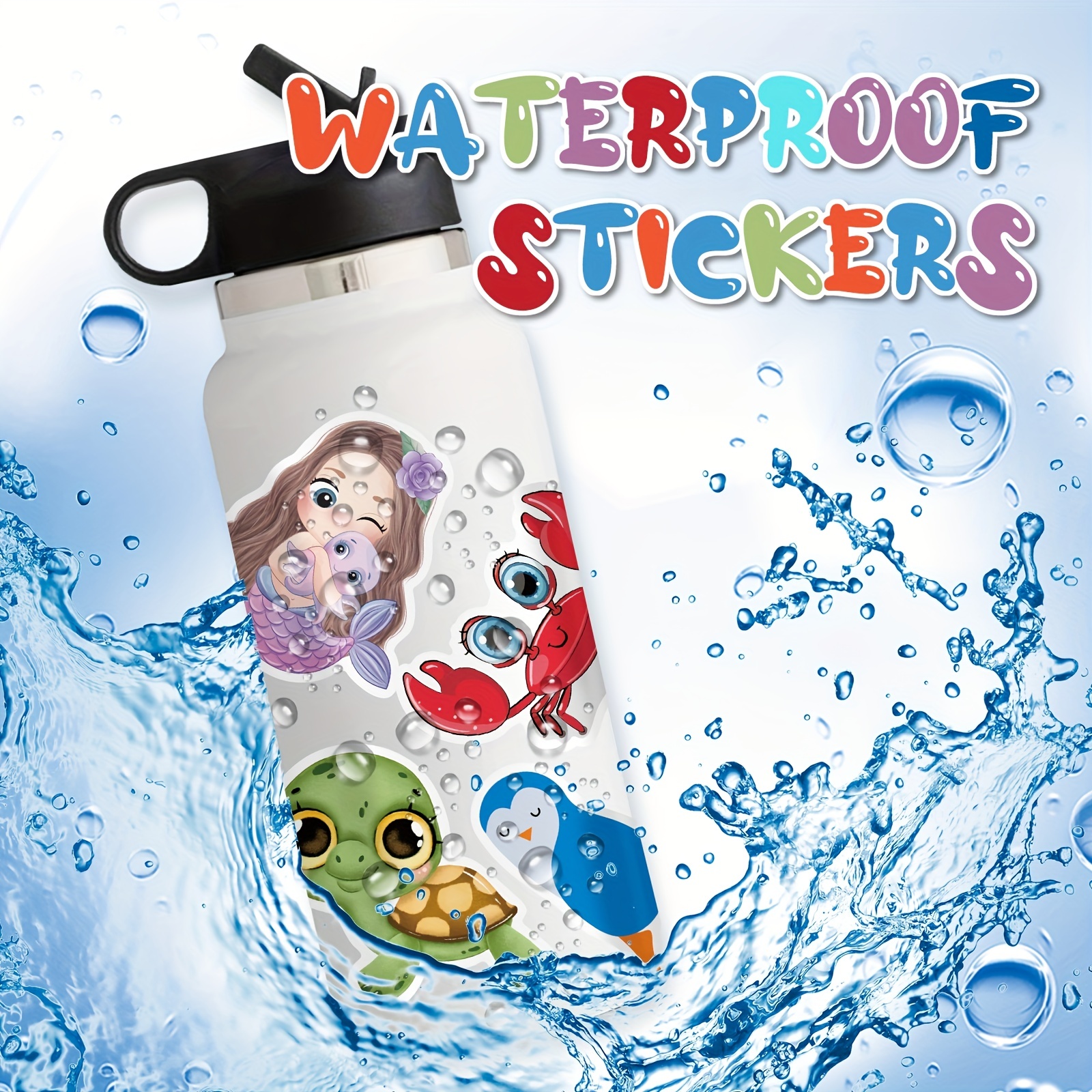 Cute animal Stickers, 220 Pcs/Pack Waterproof Cute Vinyl Aesthetic Vsco  Sticker