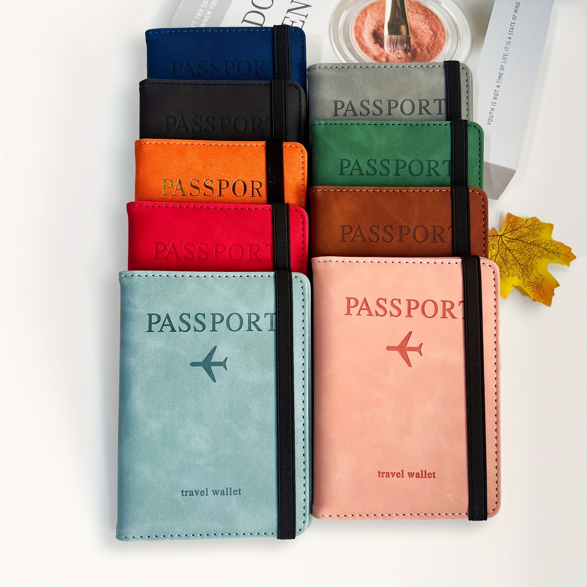 Porte-passeport étanche, couverture transparente en PVC porte