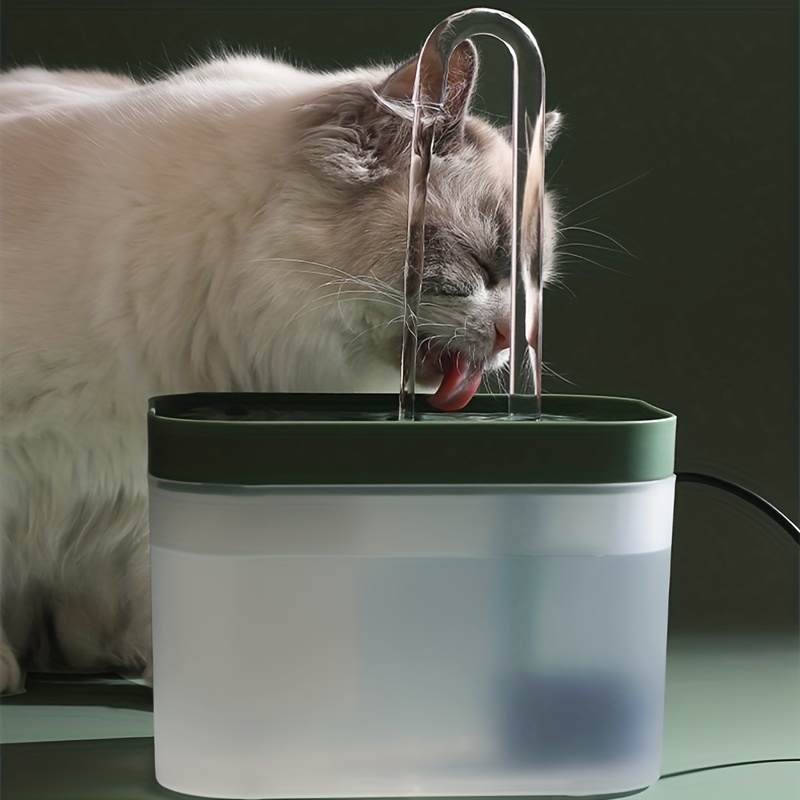 Round Pet Water Fountain Automatic Circulation Cat Water - Temu