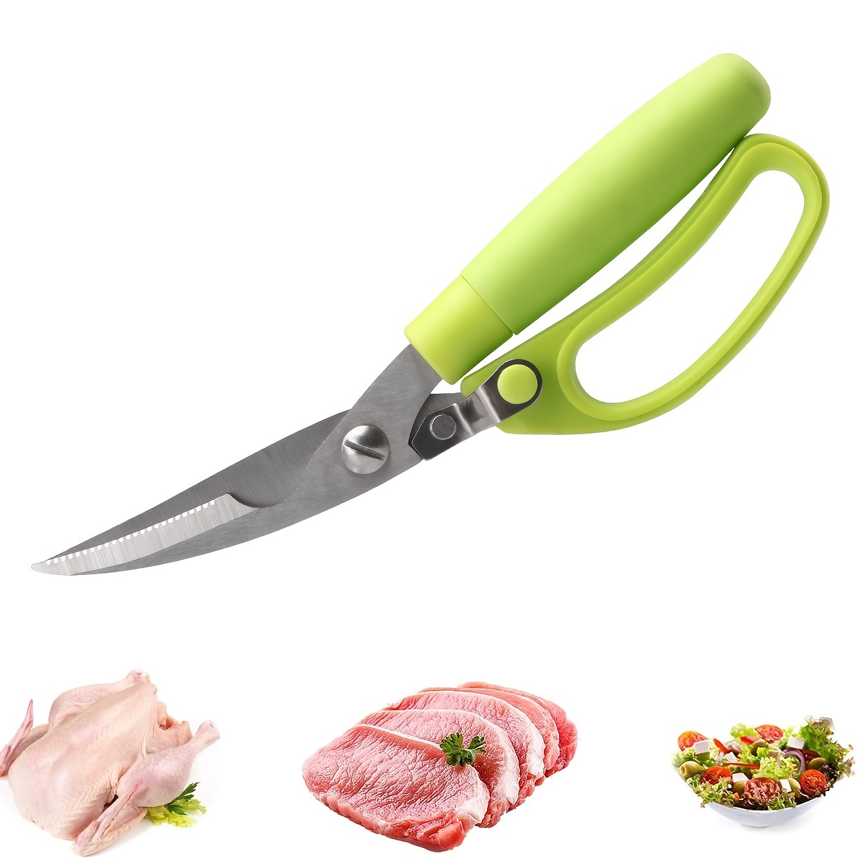 Kitchen Scissors, Heavy Duty Kitchen Scissor, Multifunctional Stainless  Steel Poultry Shears - Temu