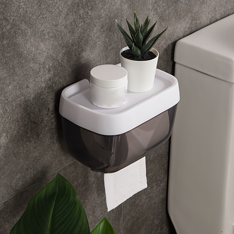 Toilet Paper Holder Bathroom Space saving Tissue Box Elegant - Temu
