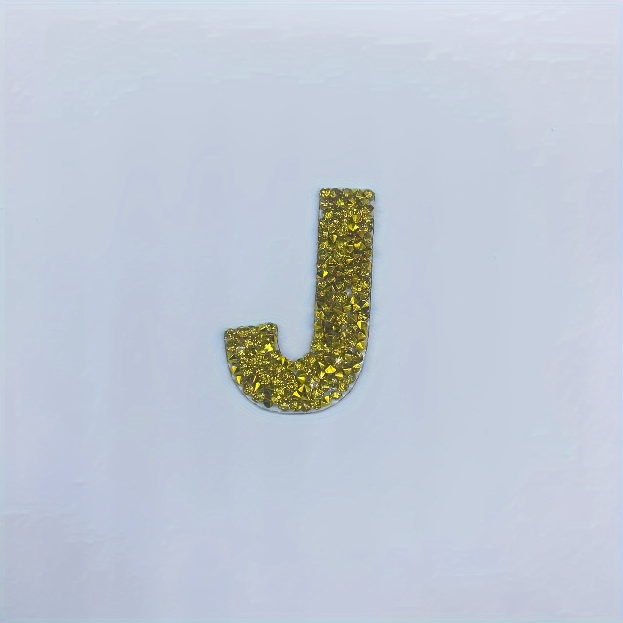 Alphabet Stickers Golden Rhinestone Alphabet Patches - Temu