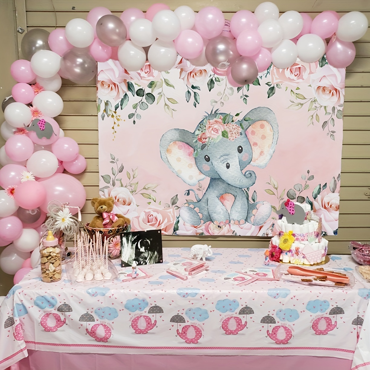 Elastico Baby shower niño elefante B89 – Tus Fondos