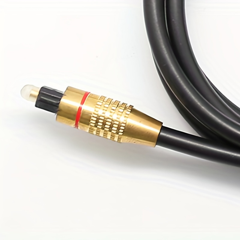Cable Audio Optico Digital Fibra Optica 1.5 Metros Od 6.0mm Macho Negro