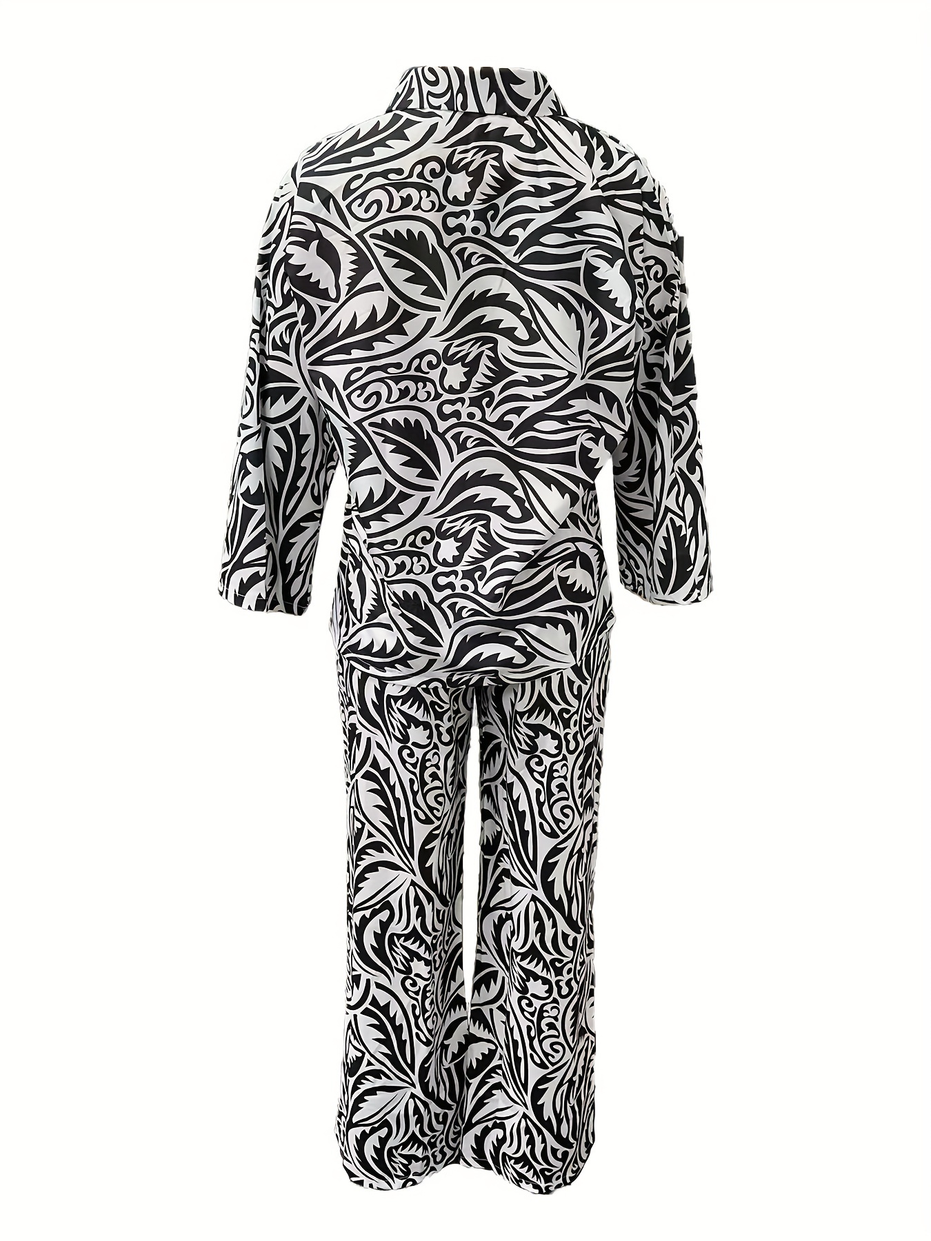 KIHOUT Clearance Women's Printed Long Sleeved And Pants Set Casual