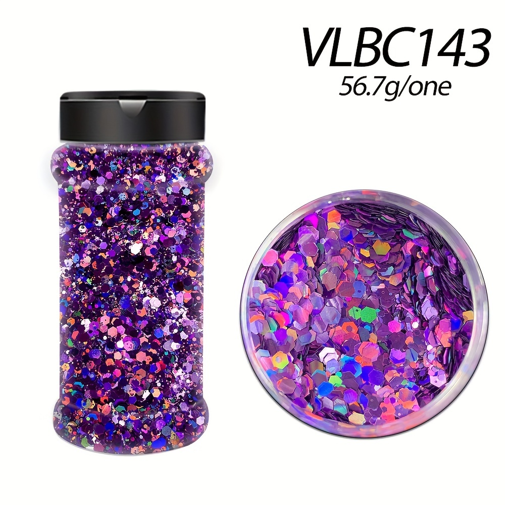 Holographic Chunky Glitter for Crafts & Nails