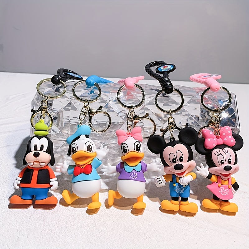 Porte-clés Disney Anime Cartoon Stitch, porte-clés Minnie mignon, sac  étudiant, clé de voiture assortie