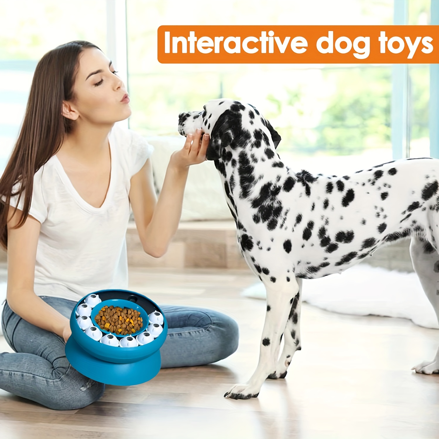 Interactive Cat Treat Puzzle Toy - Pets Food Slow Leak Dispenser - Pet IQ  Training Toy - Stop Overeating