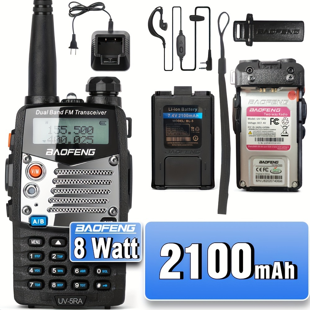 Baofeng UV-5R VHF136-174/UHF400-470MHz Dual Band FM HAM Two