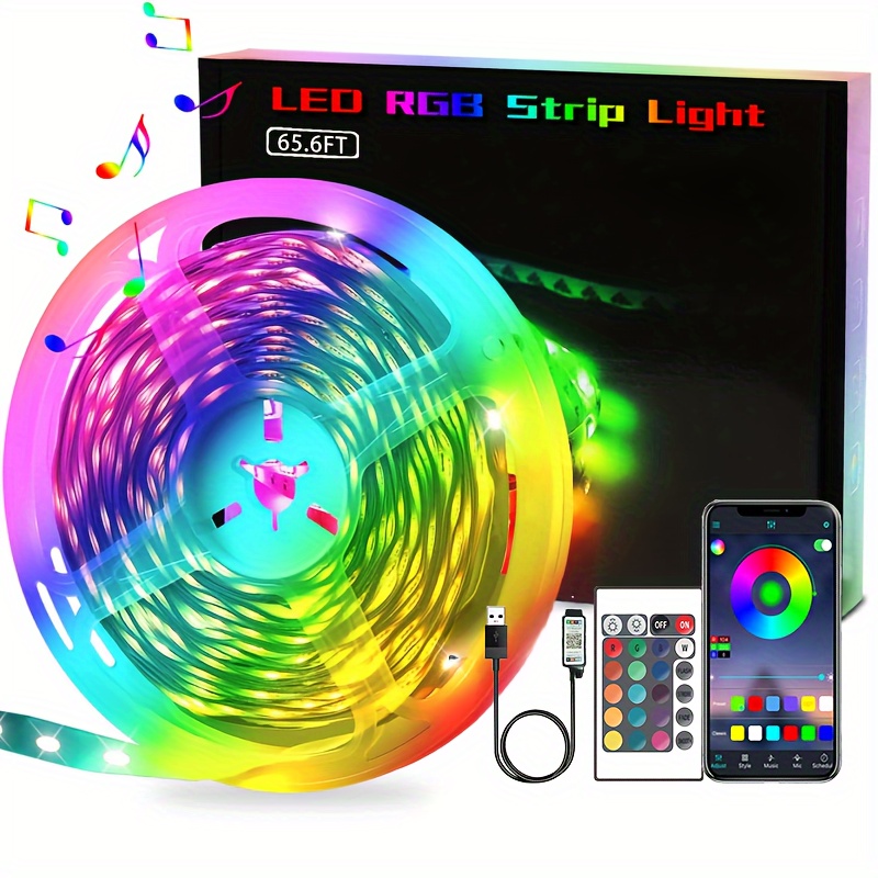 5V 5050 RGB LED Streifen Licht Bar Hintergrundbeleuchtung Kit+USB  Fernbedienung