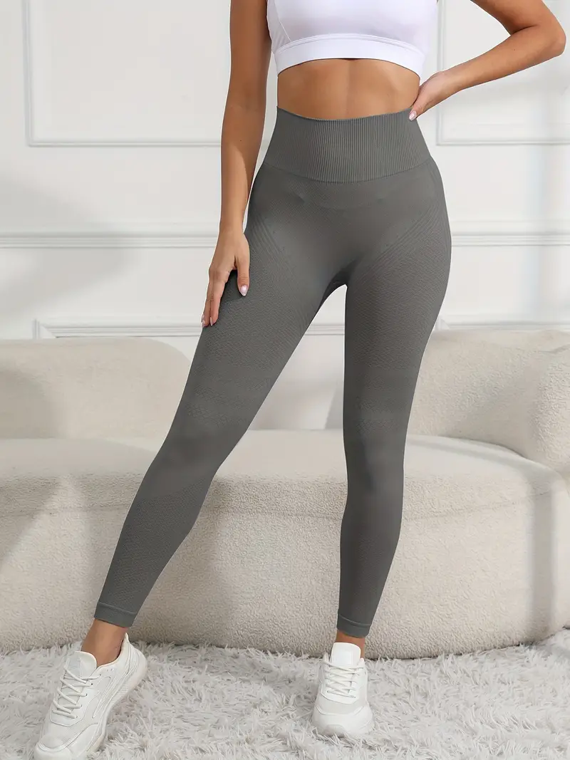 Shein Womens Dark Gray Gym Leggings Size Medium