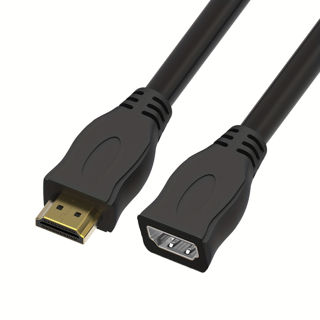 Cable de extensión HDMI VCE, adaptador macho a hembra, extensor HDMI corto  compatible con 4K y 3D, compatible con Google Chrome Cast, Roku Stick,  HDTV, portátil y PC