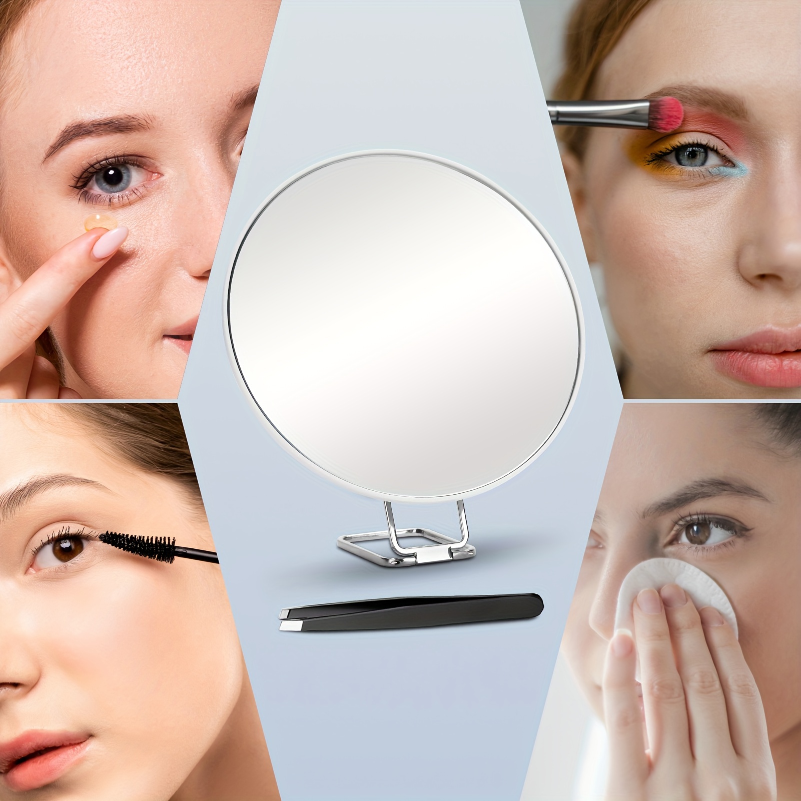 Espejo Aumento Ventosas Montaje Fácil Espejo Maquillaje - Temu Chile