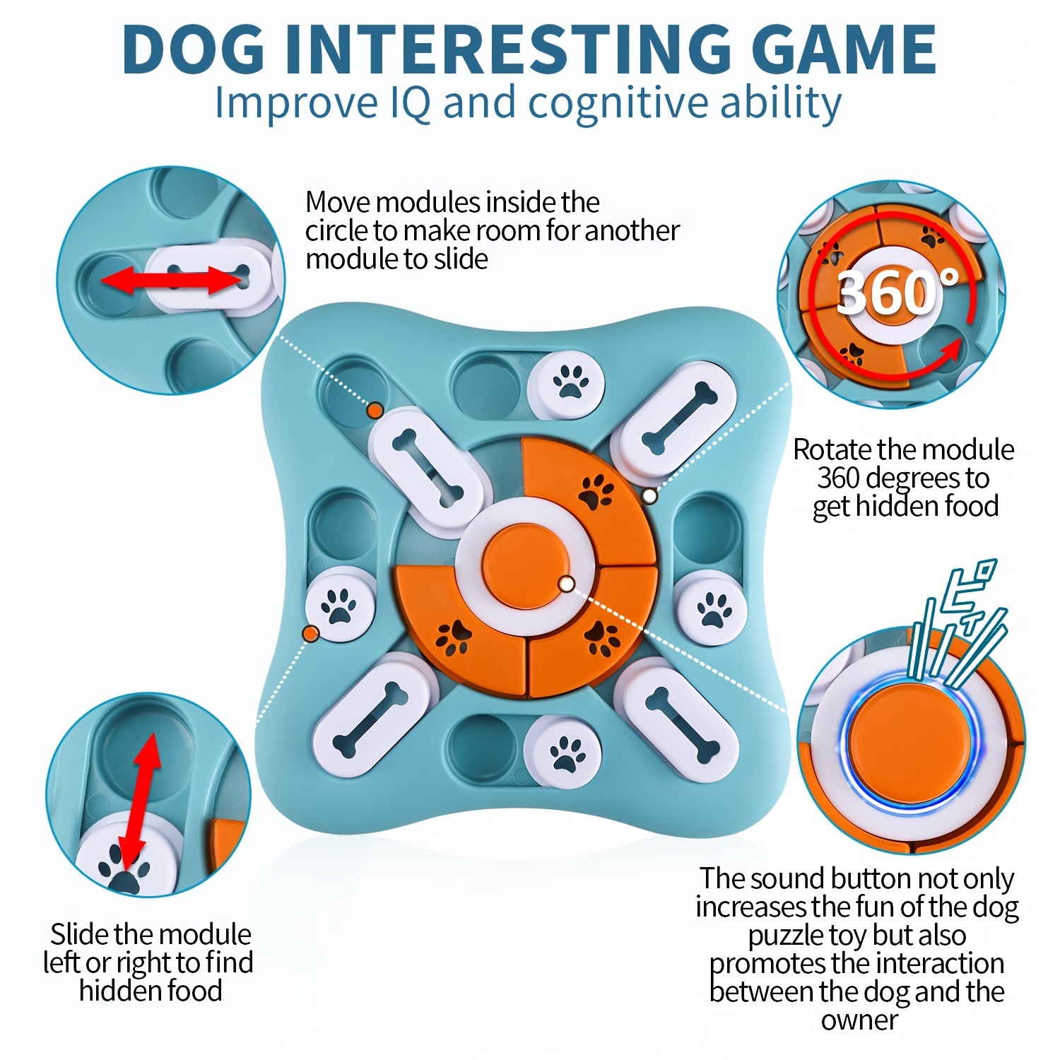 Dog Puzzle Toys Iq Training And Brain Stimulation Dog - Temu