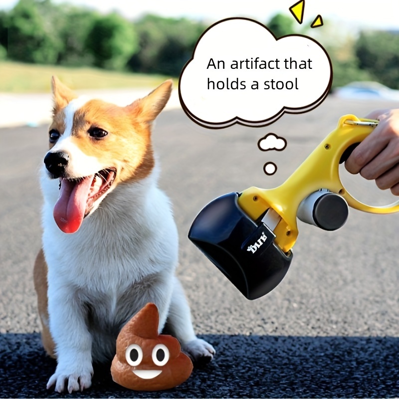 Portable Dog Poop Scooper With Built in Bag Dispenser - Temu